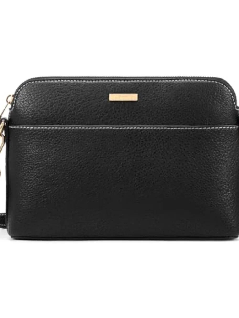 Vegan Leather Crossbody Bag with Card Slots Adjustable Strap Lightweight Travel